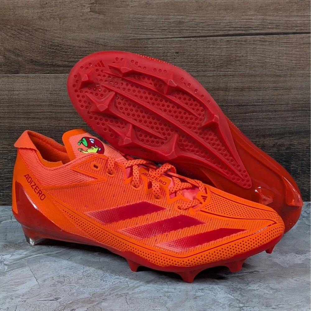 Adidas Adizero Electric Snack Attack Men's 9 Chili Red Orange Cleats IE4402